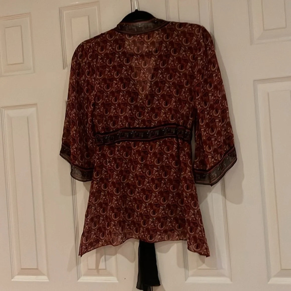 STUDIO  M KIMONO Style Blouse SZ M - Picture 8 of 8